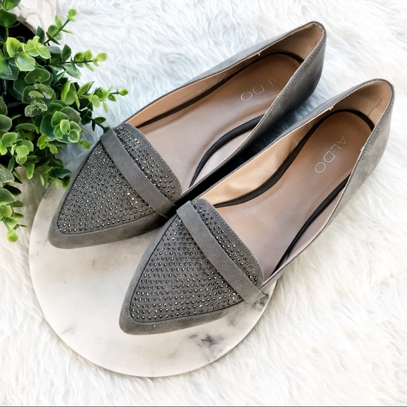 aldo rhinestone flats